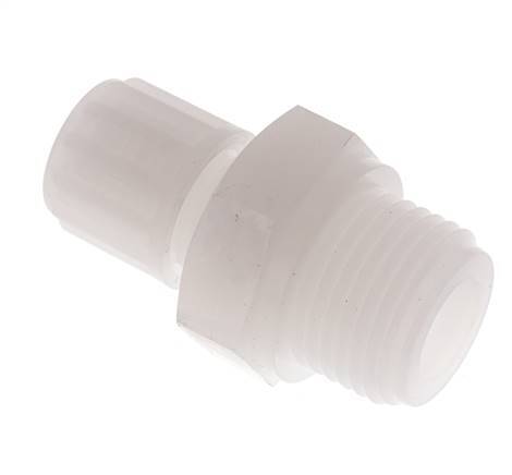 8x6mm & G1/2'' PVDF Straight Compression Fitting with Male Threads 10 bar