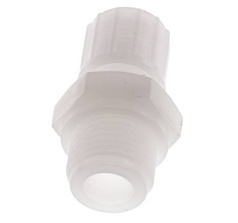 10x8mm & G1/2'' PVDF Straight Compression Fitting with Male Threads 10 bar
