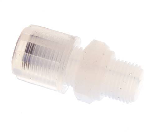 6x4mm & G1/8'' PFA Straight Cutting Fitting with Male Threads 10 bar