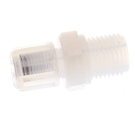 6x4mm & G1/4'' PFA Straight Cutting Fitting with Male Threads 10 bar