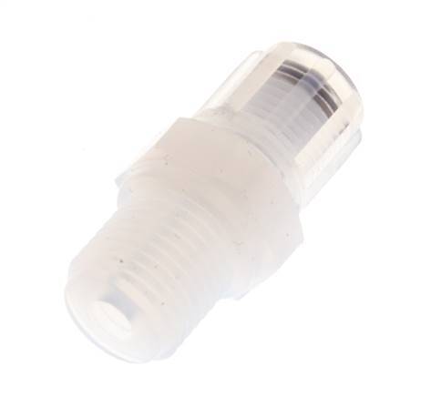 6x4mm & G1/4'' PFA Straight Cutting Fitting with Male Threads 10 bar