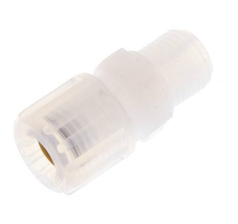 8x6mm & G1/4'' PFA Straight Cutting Fitting with Male Threads 10 bar