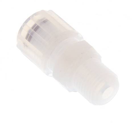 8x6mm & G1/4'' PFA Straight Cutting Fitting with Male Threads 10 bar