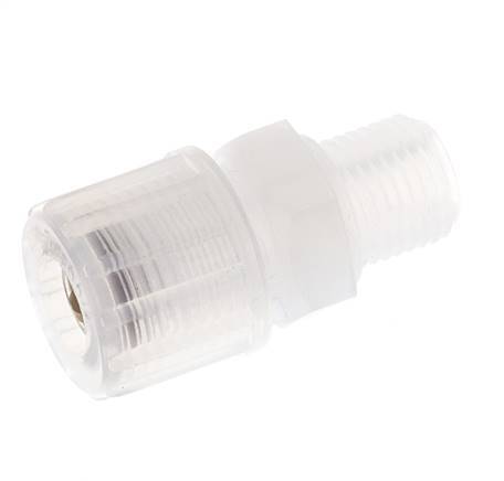 10x8mm & G1/4'' PFA Straight Cutting Fitting with Male Threads 10 bar