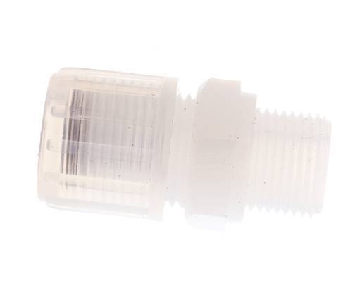 12x9mm & G3/8'' PFA Straight Cutting Fitting with Male Threads 10 bar