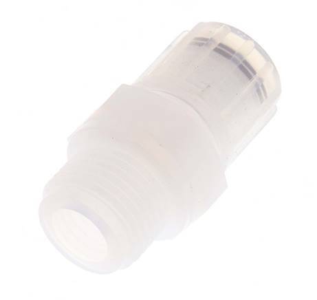 12x9mm & G1/2'' PFA Straight Cutting Fitting with Male Threads 10 bar