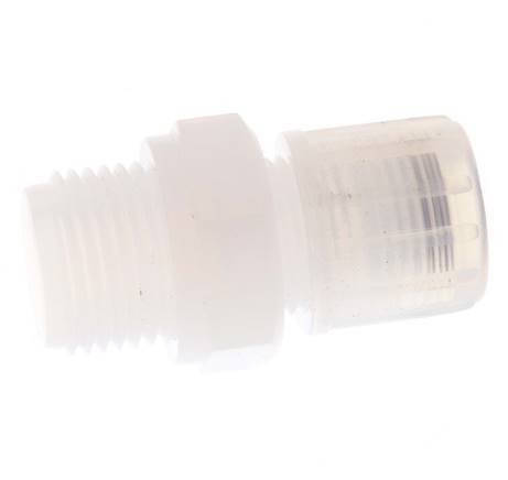 12x9mm & G1/2'' PFA Straight Cutting Fitting with Male Threads 10 bar