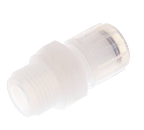 12x10mm & G1/2'' PFA Straight Cutting Fitting with Male Threads 10 bar