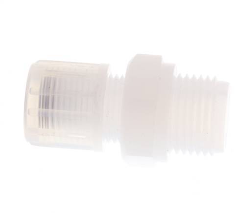 12x10mm & G1/2'' PFA Straight Cutting Fitting with Male Threads 10 bar