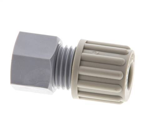 8x6mm & G1/8'' PA Straight Compression Fitting with Female Threads 10 bar [2 Pieces]