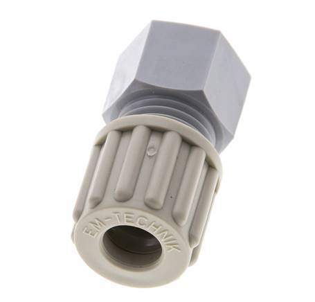 8x6mm & G1/8'' PA Straight Compression Fitting with Female Threads 10 bar [2 Pieces]