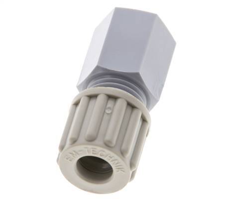 8x6mm & G1/4'' PA Straight Compression Fitting with Female Threads 10 bar [2 Pieces]