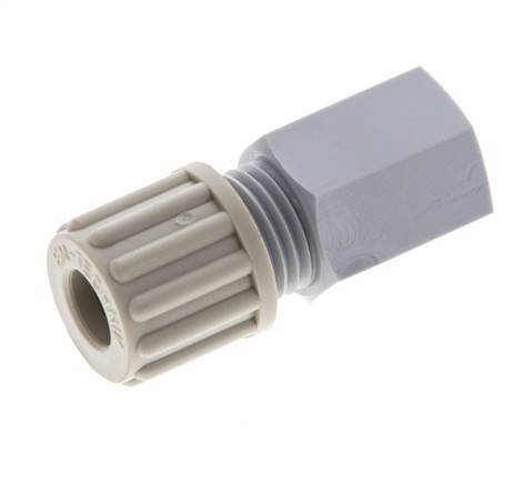 8x6mm & G1/4'' PA Straight Compression Fitting with Female Threads 10 bar [2 Pieces]