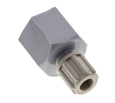 6x4mm & G3/8'' PA Straight Compression Fitting with Female Threads 10 bar [2 Pieces]