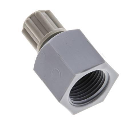 6x4mm & G3/8'' PA Straight Compression Fitting with Female Threads 10 bar [2 Pieces]