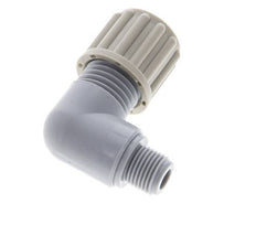 8x6mm & G1/8'' PA Elbow Compression Fitting with Male Threads 10 bar [2 Pieces]