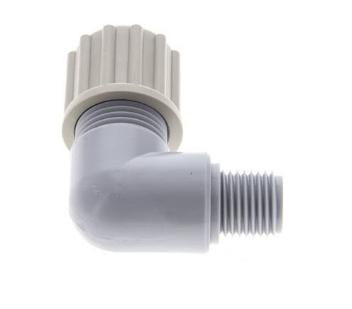 12x9mm & G1/4'' PA Elbow Compression Fitting with Male Threads 10 bar