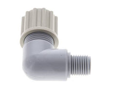 12x9mm & G1/4'' PA Elbow Compression Fitting with Male Threads 10 bar