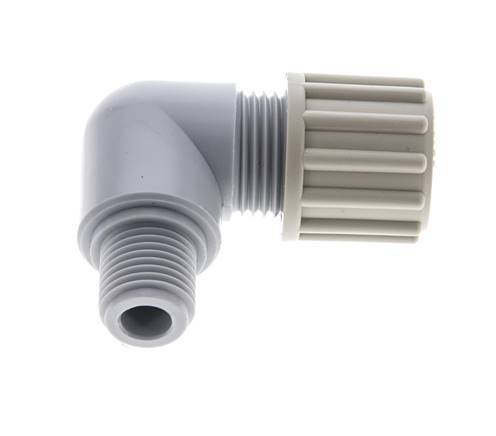 12x9mm & G1/4'' PA Elbow Compression Fitting with Male Threads 10 bar
