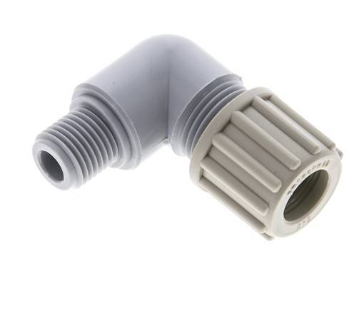 12x9mm & G1/4'' PA Elbow Compression Fitting with Male Threads 10 bar