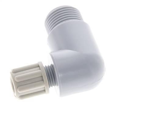 6x4mm & G3/8'' PA Elbow Compression Fitting with Male Threads 10 bar [2 Pieces]