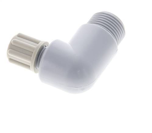 6x4mm & G3/8'' PA Elbow Compression Fitting with Male Threads 10 bar [2 Pieces]