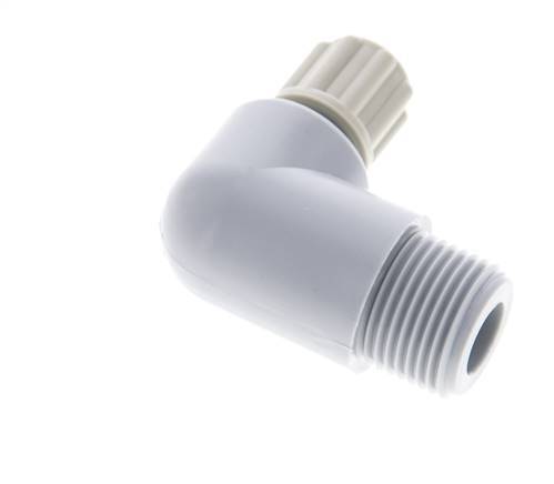 6x4mm & G3/8'' PA Elbow Compression Fitting with Male Threads 10 bar [2 Pieces]