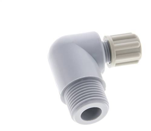 6x4mm & G3/8'' PA Elbow Compression Fitting with Male Threads 10 bar [2 Pieces]