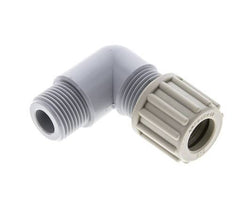 12x9mm & G3/8'' PA Elbow Compression Fitting with Male Threads 10 bar