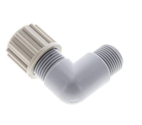 12x9mm & G3/8'' PA Elbow Compression Fitting with Male Threads 10 bar