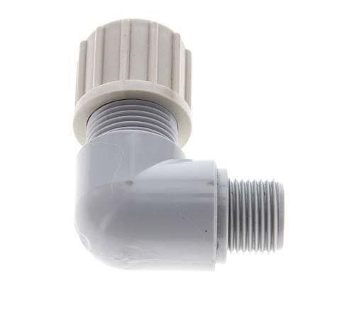 14x12mm & G3/8'' PA Elbow Compression Fitting with Male Threads 10 bar