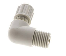 6x4mm & G1/4'' PP Elbow Compression Fitting with Male Threads 10 bar [2 Pieces]