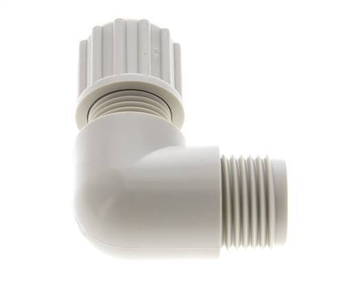12x9mm & G1/2'' PP Elbow Compression Fitting with Male Threads 10 bar