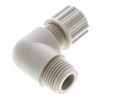 12x10mm & G3/8'' PVDF Elbow Compression Fitting with Male Threads 10 bar