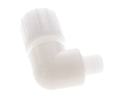 14x12mm & G1/4'' PVDF Elbow Compression Fitting with Male Threads 10 bar