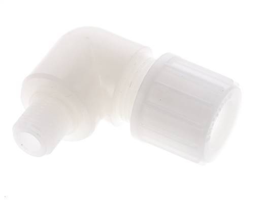 14x12mm & G1/4'' PVDF Elbow Compression Fitting with Male Threads 10 bar