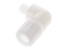 14x12mm & G1/4'' PVDF Elbow Compression Fitting with Male Threads 10 bar