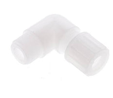 10x8mm & G3/8'' PVDF Elbow Compression Fitting with Male Threads 10 bar