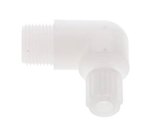 8x6mm & G3/8'' PVDF Elbow Compression Fitting with Male Threads 10 bar