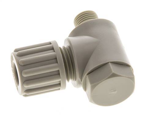 8x6mm & G1/8'' PP Elbow Compression Fitting with Male Threads with Banjo Bolt 10 bar