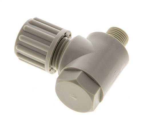 8x6mm & G1/8'' PP Elbow Compression Fitting with Male Threads with Banjo Bolt 10 bar