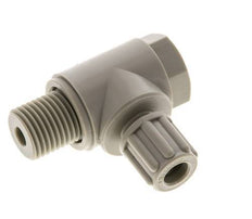 6x4mm & G1/4'' PP Elbow Compression Fitting with Male Threads with Banjo Bolt 10 bar