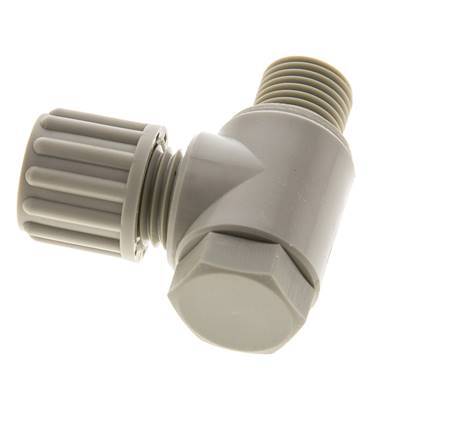 8x6mm & G1/4'' PP Elbow Compression Fitting with Male Threads with Banjo Bolt 10 bar