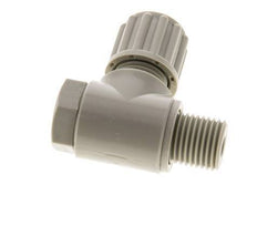 8x6mm & G1/4'' PP Elbow Compression Fitting with Male Threads with Banjo Bolt 10 bar