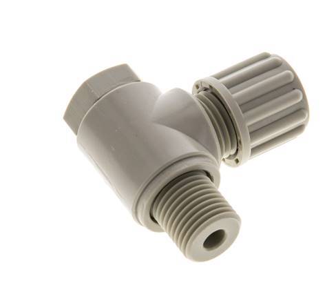8x6mm & G1/4'' PP Elbow Compression Fitting with Male Threads with Banjo Bolt 10 bar
