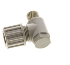 12x10mm & G1/4'' PP Elbow Compression Fitting with Male Threads with Banjo Bolt 10 bar