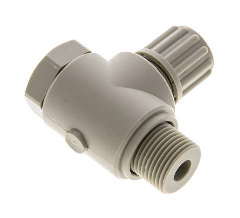 8x6mm & G3/8'' PP Elbow Compression Fitting with Male Threads with Banjo Bolt 10 bar