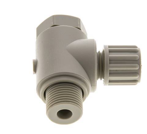 8x6mm & G3/8'' PP Elbow Compression Fitting with Male Threads with Banjo Bolt 10 bar