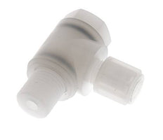 6x4mm & G1/4'' PVDF Elbow Compression Fitting with Male Threads with Banjo Bolt 10 bar