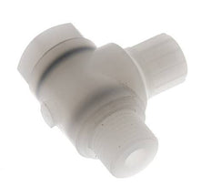 10x8mm & G1/2'' PVDF Elbow Compression Fitting with Male Threads with Banjo Bolt 10 bar